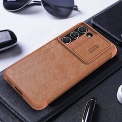 Nillkin Qin Leather Pro Case, rudas kaina ir informacija | Telefono dėklai | pigu.lt