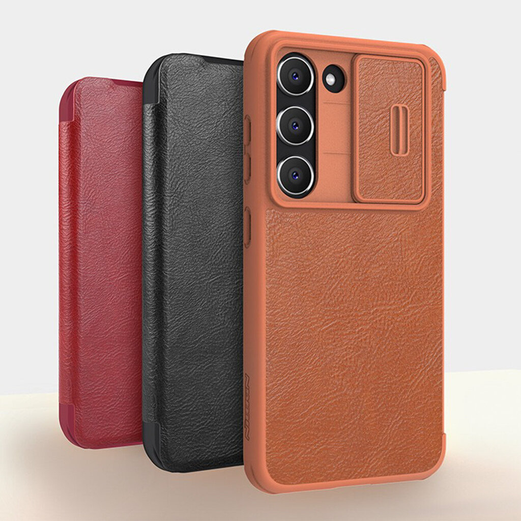 Nillkin Qin Leather Pro Case, juodas kaina ir informacija | Telefono dėklai | pigu.lt