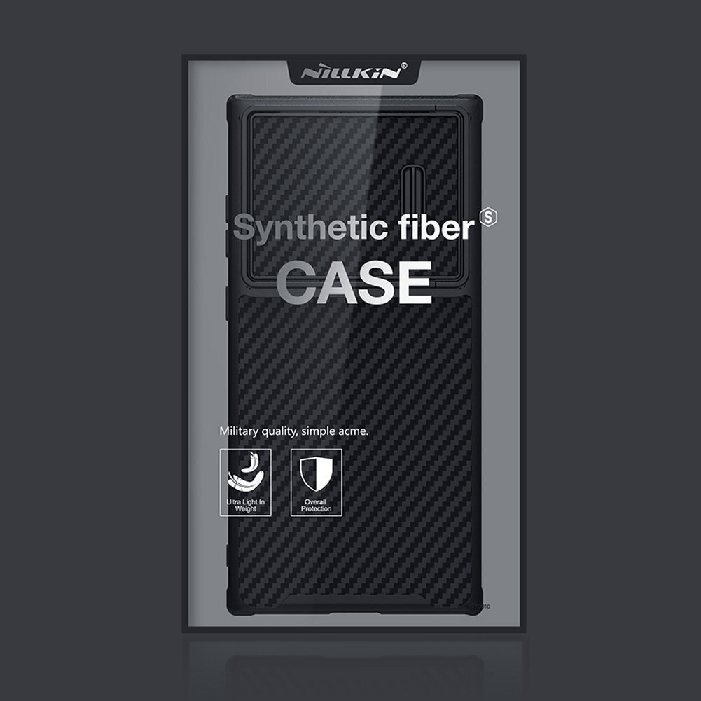 Nillkin Synthetic Fiber S Case, juodas kaina ir informacija | Telefono dėklai | pigu.lt