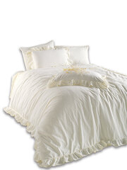 Комплект постельного белья из хлопка SNOW WHITE 160x200 STONEWASHED цена и информация | Постельное белье | pigu.lt