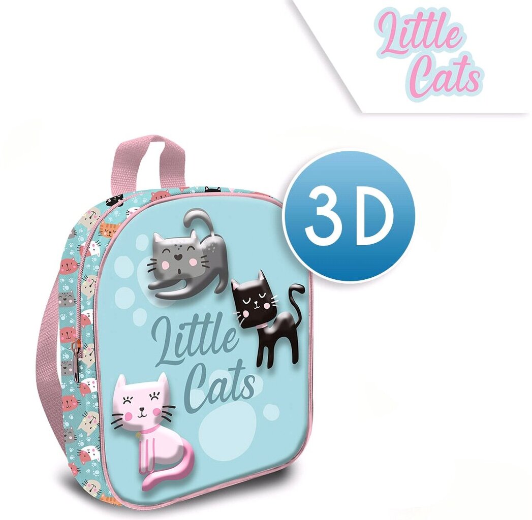 3D kuprinė mergaitėms Little Cats kaina ir informacija | Aksesuarai vaikams | pigu.lt