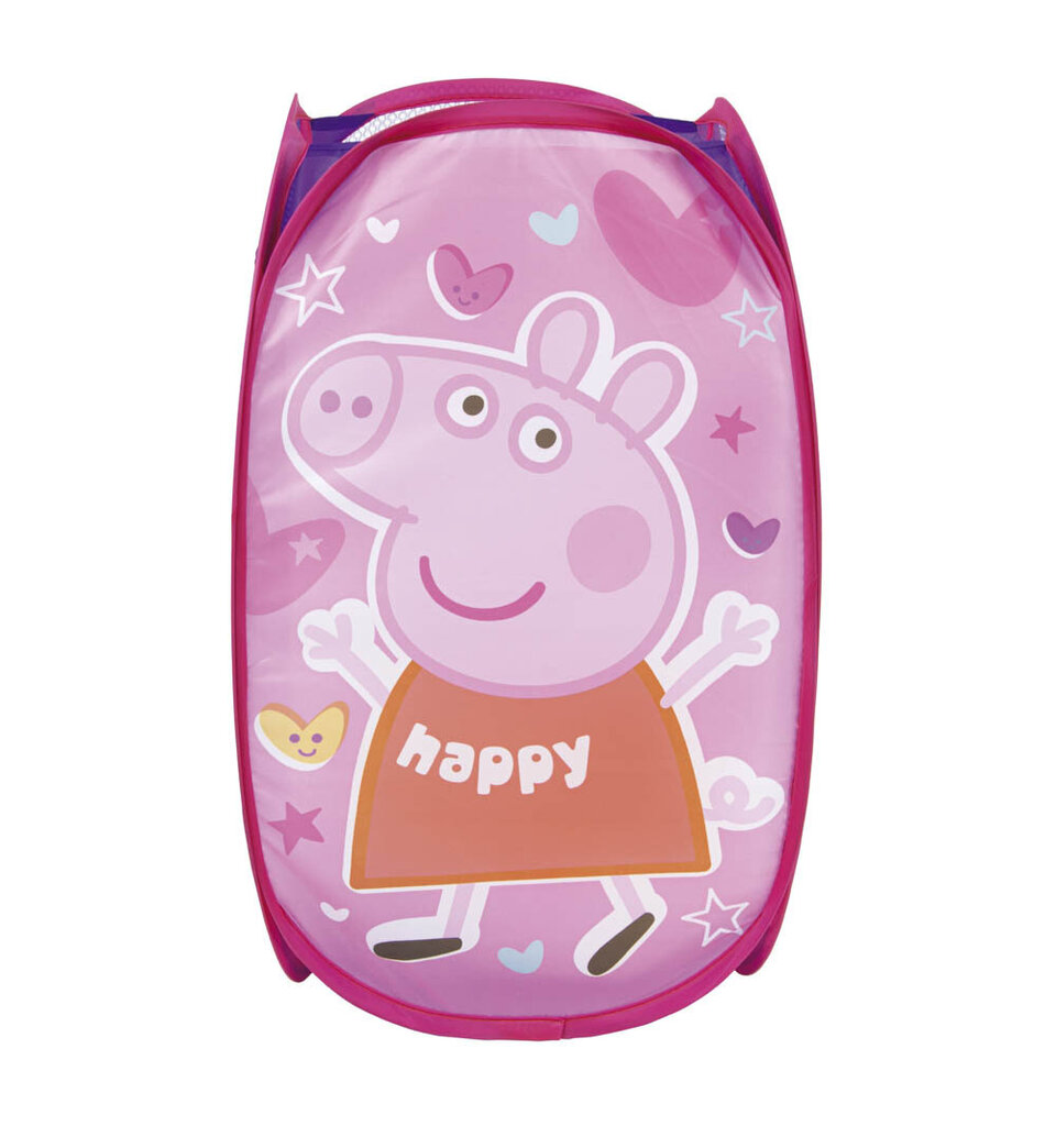 Peppa Pig sulankstomas žaislų krepšys, Arditex, 36x36x58 cm kaina ir informacija | Daiktadėžės | pigu.lt