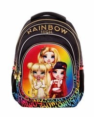 Kuprinė Rainbow High, juoda kaina ir informacija | Kuprinės mokyklai, sportiniai maišeliai | pigu.lt