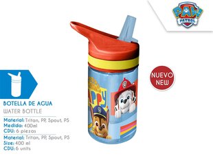 Gertuvė Paw Patrol, 400ml kaina ir informacija | Gertuvės | pigu.lt