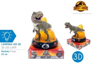 LED stalinis šviestuvas Jurassic World 3D kaina ir informacija | Vaikiški šviestuvai | pigu.lt