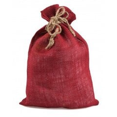 Мешок джутовый красный 26х38 см цена и информация | Товары для упаковки подарков | pigu.lt