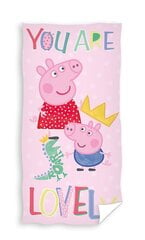 Carbotex paplūdimio rankšluostis Peppa Pig, 70x140 cm kaina ir informacija | Rankšluosčiai | pigu.lt