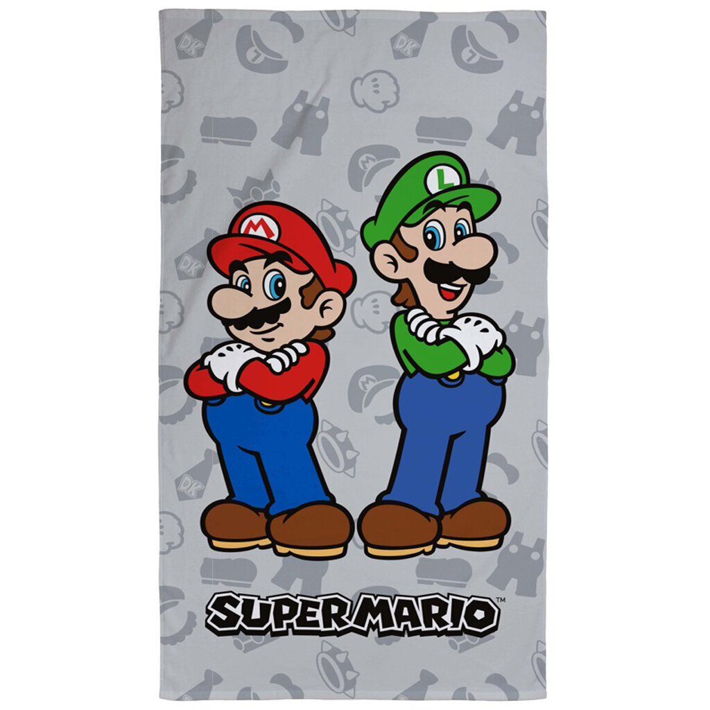 Super Mario rankšluostis, 70x140 cm kaina ir informacija | Rankšluosčiai | pigu.lt