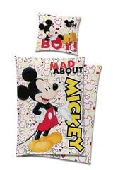 Mickey Mouse patalynės komplektas, 160 x 200cm, 2 dalių kaina ir informacija | Patalynės komplektai | pigu.lt