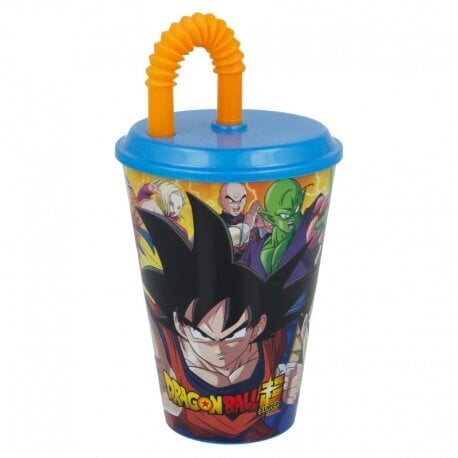 Dragon Ball puodelis su šiaudeliu, 430 ml kaina ir informacija | Taurės, puodeliai, ąsočiai | pigu.lt