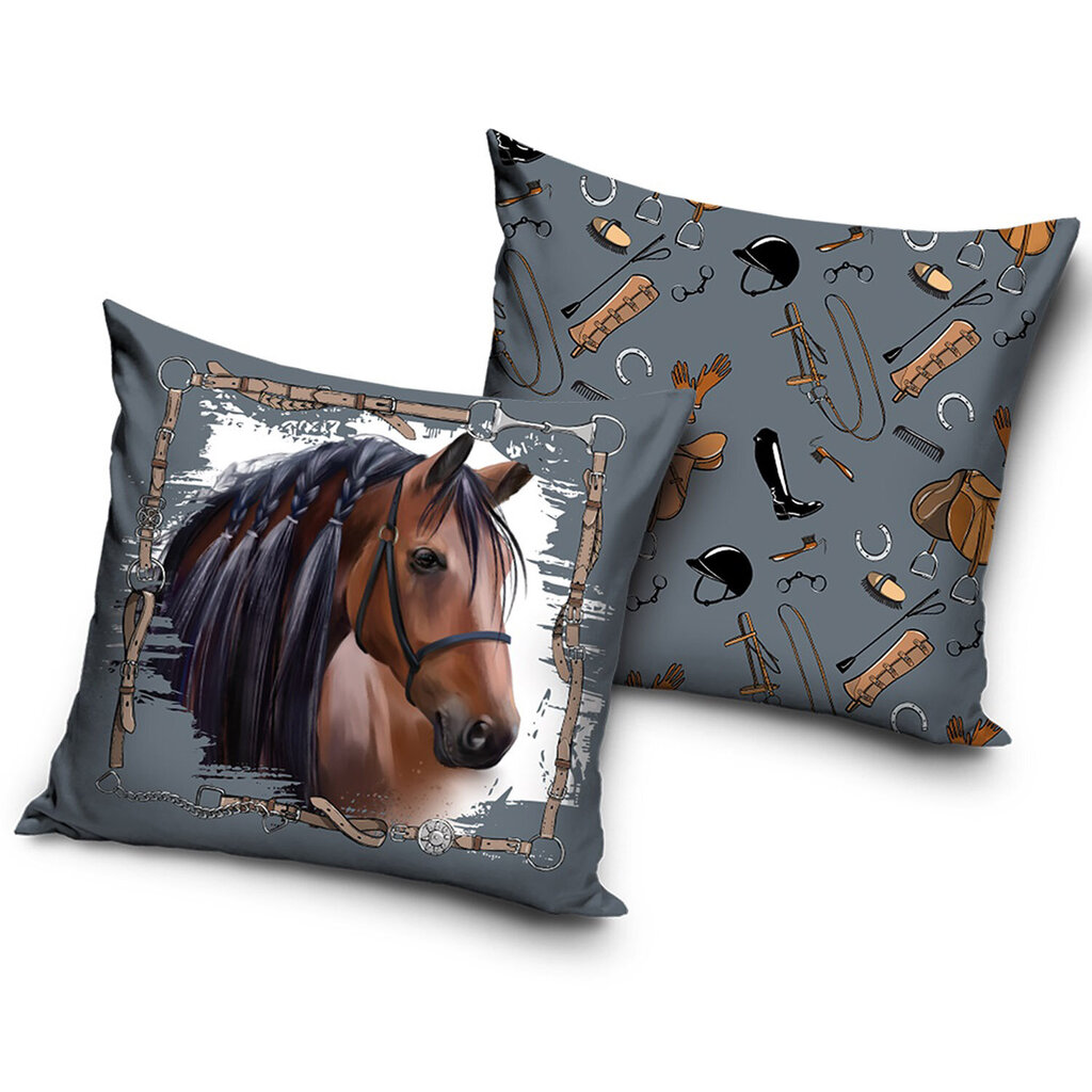 Carbotex pagalvės užvalkalas, arklys kaina ir informacija | Dekoratyvinės pagalvėlės ir užvalkalai | pigu.lt