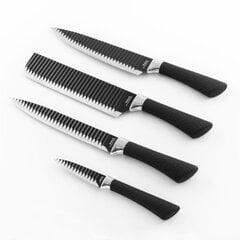 НАМИУЦУ: Набор из 4 черных кухонных ножей. цена и информация | Ножи и аксессуары для них | pigu.lt