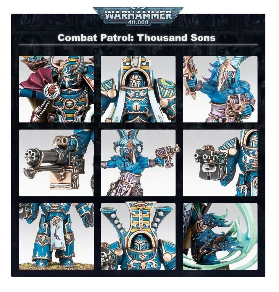 Warhammer 40000 Combat Patrol : Thousand Sons. kaina ir informacija | Klijuojami modeliai | pigu.lt