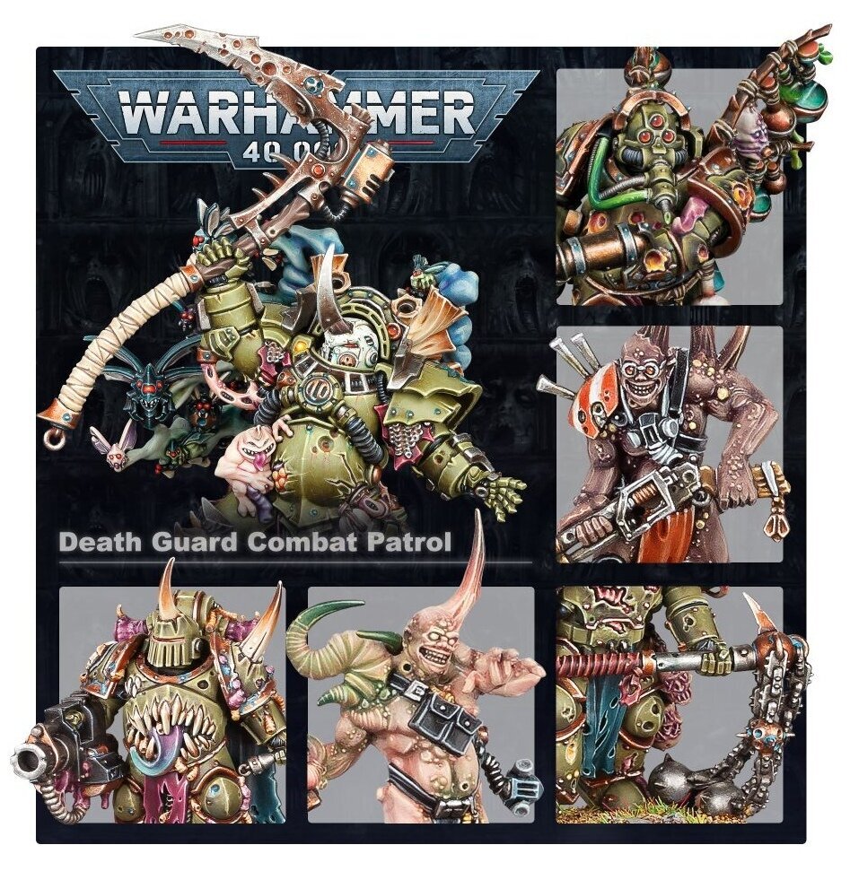 Warhammer 40000 Combat Patrol : Death Guard. kaina ir informacija | Klijuojami modeliai | pigu.lt