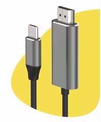 Zenwire, HDMI, USB 3.1 C, 2m kaina ir informacija | Kabeliai ir laidai | pigu.lt