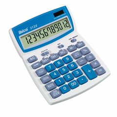 Калькулятор Ibico    Синий Белый 12 Цифры цена и информация | Канцелярские товары | pigu.lt