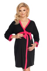 Chalatas moterims Peekaboo LKK147503.2942, juodas цена и информация | Женские халаты | pigu.lt