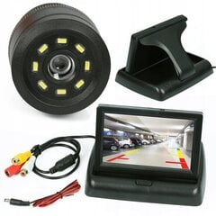 Парковочная камера заднего вида Interlook с монитором, черная цена и информация | Системы парковки | pigu.lt