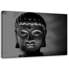 Печать холста, освещенная голова Будды 59,99 цена и информация | Репродукции, картины | pigu.lt
