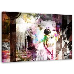 Холст принт, балерина в платье - абстрактный 39,99 цена и информация | Репродукции, картины | pigu.lt