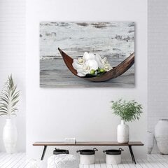 Холст принцип, белые цветы орхидеи 79,99 цена и информация | Репродукции, картины | pigu.lt