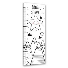 Vaikų ūgio matuoklis Maža žvaigždutė, 40x100 cm kaina ir informacija | Reprodukcijos, paveikslai | pigu.lt