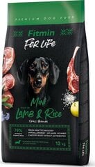 Fitmin For Life mažų veislių suaugusiems šunims su ėriena ir ryžiais, 12 kg kaina ir informacija | Sausas maistas šunims | pigu.lt