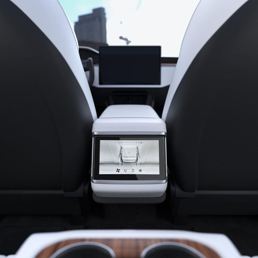 Apsauginis grūdintas stiklas Spigen Glas.TR Slim Tesla Model X 2022 | Model S 2021 kaina ir informacija | Auto reikmenys | pigu.lt