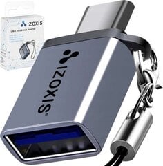 Адаптер Izoxis USB 3.0/USB Type-C цена и информация | Адаптеры, USB-разветвители | pigu.lt