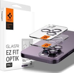 Kameros apsauga Spigen Optik Pro iPhone 14 Pro / 14 Pro Max kaina ir informacija | Apsauginės plėvelės telefonams | pigu.lt