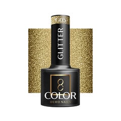 Hibridinis nagų lakas Ocho Nails Glitter G05, 5 g kaina ir informacija | Nagų lakai, stiprintojai | pigu.lt