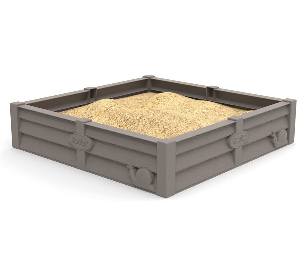 Smėlio dėžė Smoby, ruda, 76x76x17 cm kaina ir informacija | Smėlio dėžės, smėlis | pigu.lt