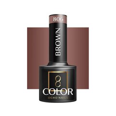 Гель для ногтей Ocho Nails Hybrid Brown 806 -5 г цена и информация | Лаки, укрепители для ногтей | pigu.lt