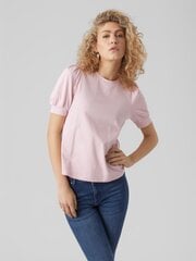 Vero Moda marškinėliai moterims 10275520*01, rožiniai kaina ir informacija | Marškinėliai moterims | pigu.lt