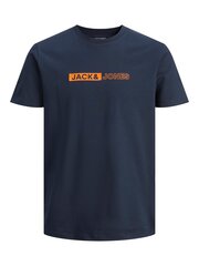 Jack & Jones детская футболка 12225316*02, тёмно-синий 5715367415989 цена и информация | Рубашки для мальчиков | pigu.lt
