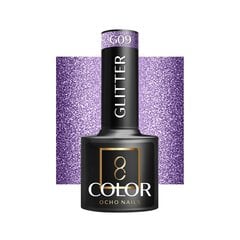 Hibridinis nagų lakas Ocho Nails Glitter, G09, 5 g kaina ir informacija | Nagų lakai, stiprintojai | pigu.lt