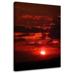 Reprodukcija Raudonas saulėlydis kaina ir informacija | Reprodukcijos, paveikslai | pigu.lt