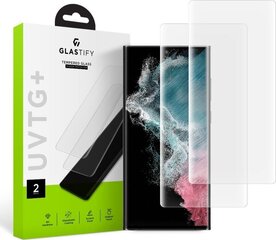 Apsauginis stiklas Glastify UVTG+ skirtas Samsung Galaxy S23 Ultra kaina ir informacija | Apsauginės plėvelės telefonams | pigu.lt