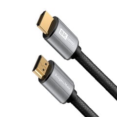 Кабель Kruger Matz HDMI-HDMI 2.1 8K 0,9 м цена и информация | Кабели и провода | pigu.lt