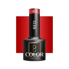 Гель для ногтей Ocho Nails Hybrid красный 203 -5 г цена и информация | Лаки, укрепители для ногтей | pigu.lt