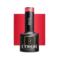 Гель для ногтей Ocho Nails Hybrid Red 201 -5 г цена и информация | Лаки, укрепители для ногтей | pigu.lt
