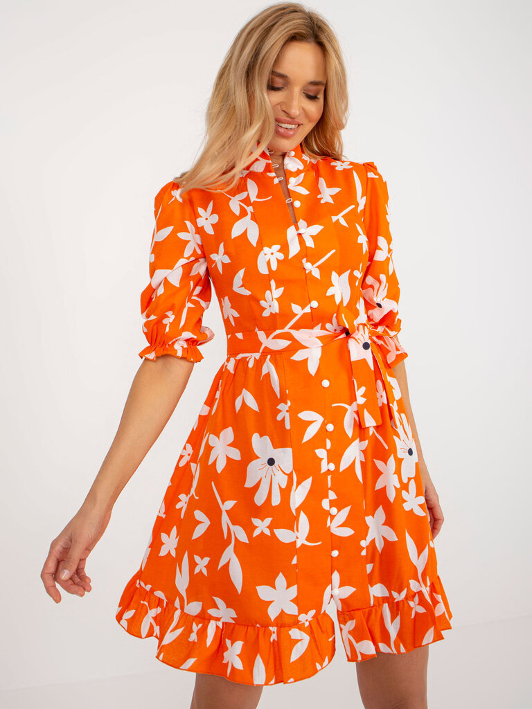 Suknelė moterims, oranžinė цена и информация | Suknelės | pigu.lt