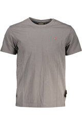 Marškinėliai vyrams Napapijri, pilki kaina ir informacija | Vyriški marškinėliai | pigu.lt