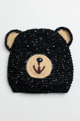 Шапка для детей Snowflake медвежонок, черная цена и информация | Шапки, перчатки, шарфы для девочек | pigu.lt