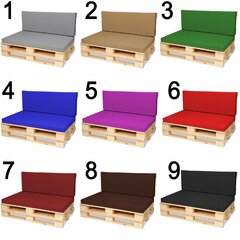 Paletinių baldų pagalvėlių rinkinys SuperKissen24, žalias kaina ir informacija | Pagalvės, užvalkalai, apsaugos | pigu.lt