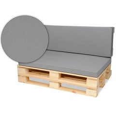 Paletinių baldų pagalvėlių rinkinys SuperKissen24, pilkas kaina ir informacija | Pagalvės, užvalkalai, apsaugos | pigu.lt