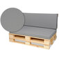 Paletinių baldų pagalvėlių rinkinys SuperKissen24, pilkas цена и информация | Pagalvės, užvalkalai, apsaugos | pigu.lt