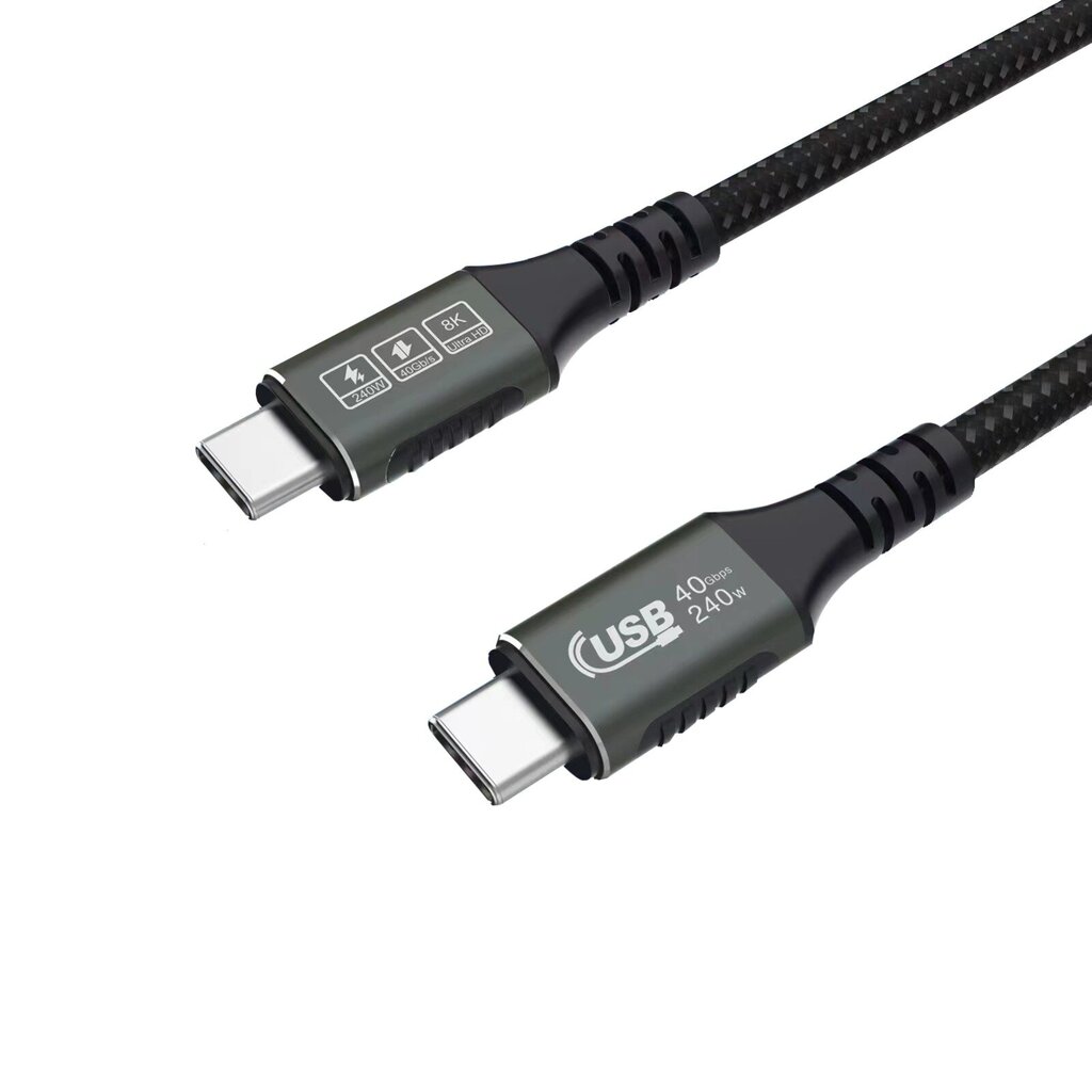 MGL MG-8K60-240W-TB3 USB-C, 2m kaina ir informacija | Laidai telefonams | pigu.lt