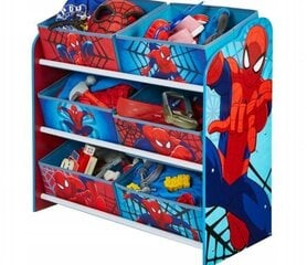 Komoda žaislams Hello Home Spider-Man, 63,5x30x60 cm, įvairių spalvų kaina ir informacija | Vaikiškos komodos | pigu.lt
