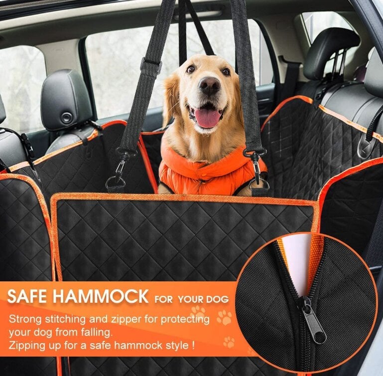 Kotilux Apsauginis automobilio sėdynių užtiesalas šunims, vandeniui atsparus, juodas цена и информация | Kelioniniai reikmenys | pigu.lt